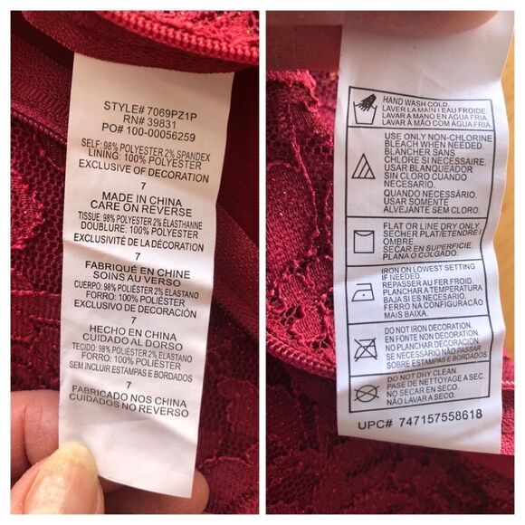 Sequin Hearts Floral & Lace Two-Piece Dress - Picture 14 of 14